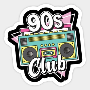 90s club Sticker